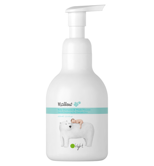 Oright - Mallow Baby Shampoo & Wash Mousse 650ml