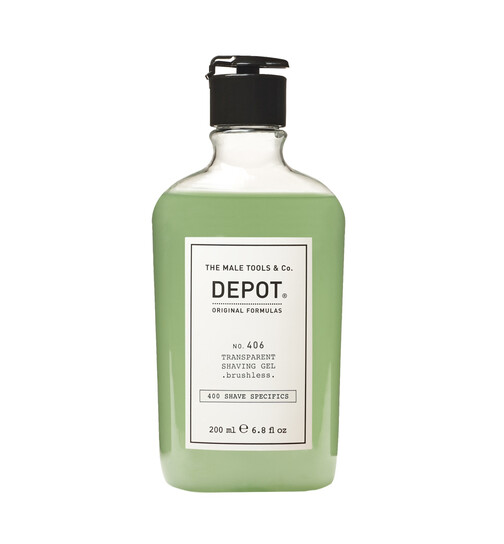 DEPOT No. 406 Transparent Shaving Gel . brushless 200ml
