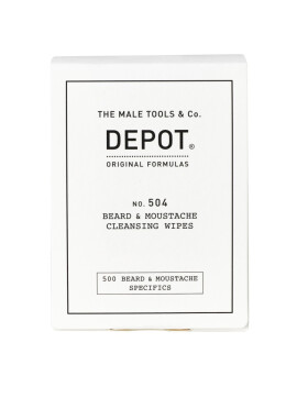 DEPOT No. 504 Beard & Moustache Cleansing Wipes 12Stk