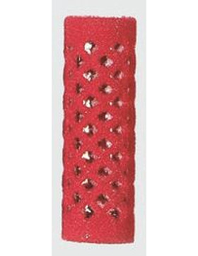 Flockwickler rot lang 18mm 12Stk