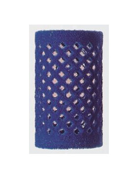 Flockwickler blau lang 36mm 12Stk