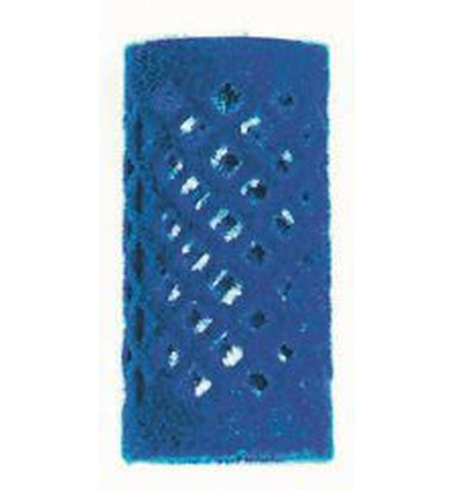 Flockwickler blau kurz 21mm 12Stk