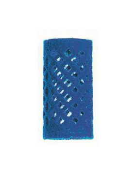 Flockwickler blau kurz 21mm 12Stk