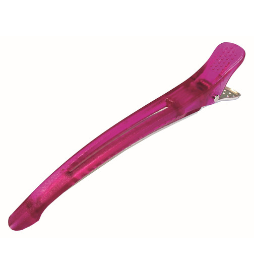 Clip Techno mit Flachgummi pink 6Stk