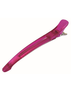 Clip Techno mit Flachgummi pink 6Stk