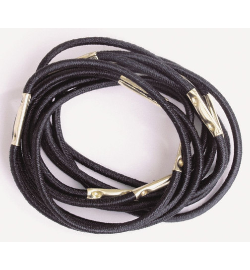 Zopfgummi klein sw 10Stk