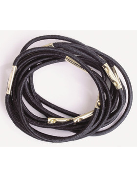 Zopfgummi klein sw 10Stk