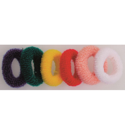 Frotteegummi 6Stk bunt